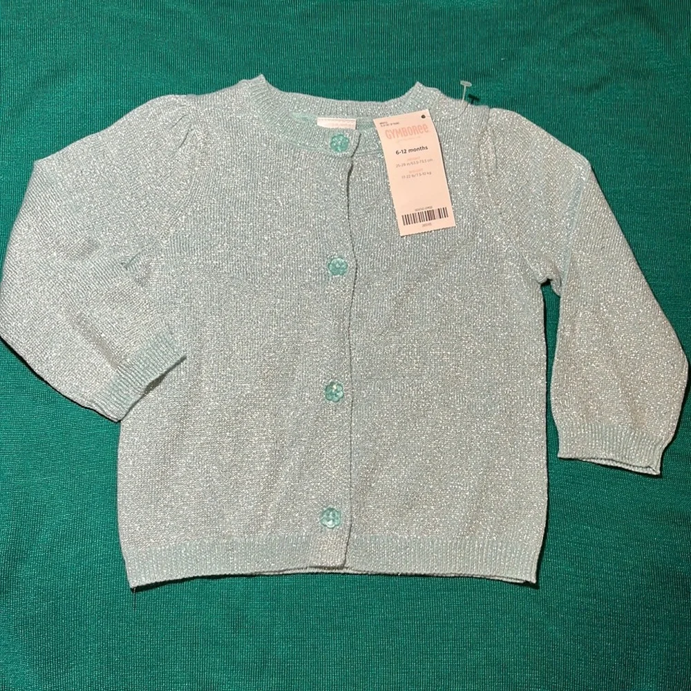 NWT GYMBOREE SWEATER GIRLS SZ 6-12 green